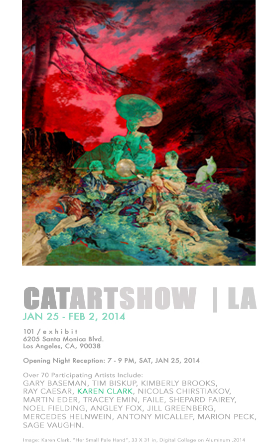 Cat Art Show LA Group Exhibition Karen Clark Studio